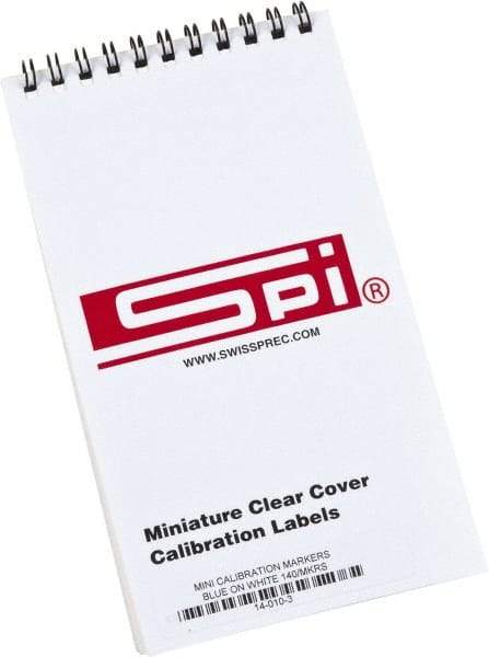 SPI - Calibration Label - Legend: Calibration, English, Blue, 1" Long x 5/8" High, No Coating - All Tool & Supply