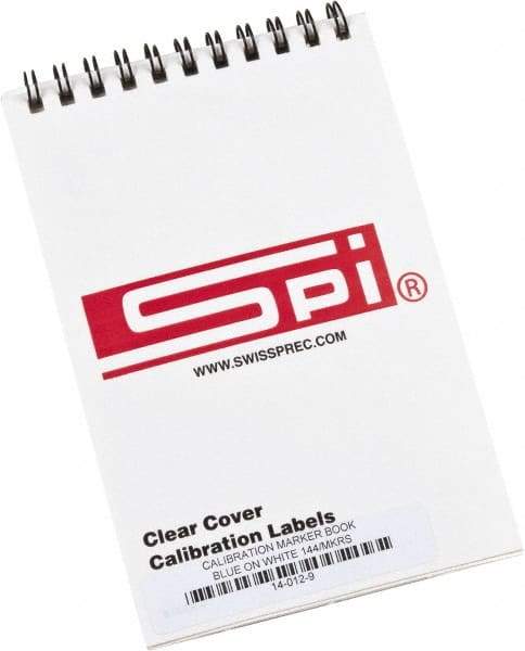 SPI - Calibration Label - Legend: Calibration, English, Blue & White, 1-3/4" Long x 5/8" High, No Coating - All Tool & Supply