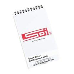 SPI - Calibration Label - Legend: Calibration, English, Orange & White, 1-3/4" Long x 5/8" High, No Coating - All Tool & Supply