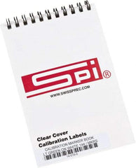 SPI - Calibration Label - Legend: Calibration, English, Light Green & White, 1-3/4" Long x 5/8" High, No Coating - All Tool & Supply