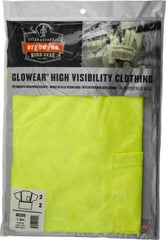 Ergodyne - Size L, Lime, High Visibility, Short Sleeve T-Pocket, - 38 to 42" Chest, 1 Pocket, Polyester - All Tool & Supply