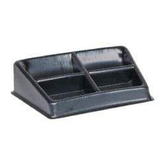 Bayhead Products - 8-1/2" Wide x 3" High x 8-1/2" Deep, Small Parts Assembly Tray - Plastic Frame, 2 Compartments, 4-1/2" Wide x 6-1/2" Deep Bin - All Tool & Supply