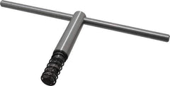 Bison - 12, 16" Chuck Diam Compatibility, Lathe Chuck Key - Compatible with 4-Jaw Chucks, Self Ejecting, 6-1/2" Body Length, 9/16" Actual Key Square Size - All Tool & Supply