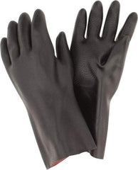 MAPA Professional - Size 2XL (11), 14" Long, 30 mil Thick, Neoprene Chemical Resistant Gloves - Textured Finish, Gauntlet Cuff, Black - All Tool & Supply