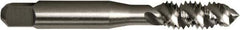 Vermont Tap & Die - M6x1.00 Metric 3 Flute 6H Plug Spiral Flute Tap - High Speed Steel, Bright Finish, 2-1/2" OAL, Right Hand Flute, Right Hand Thread, D5, Series 5155M - All Tool & Supply