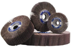 Merit Abrasives - 6" Diam, 180 Grit Aluminum Oxide Unmounted Flap Wheel - 1" Hole, 1-1/2" Wide, Coated, Very Fine Grade, 6,000 Max RPM , Cloth Backing - All Tool & Supply