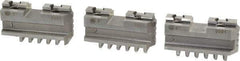 Bison - 5" Max Chuck Diam Compatibility, Steel Tongue & Groove Hard Lathe Master Jaws - 1/2" Groove Width, 0.7874" Wide x 2-1/8" Long - All Tool & Supply