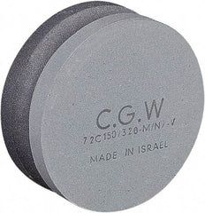 Camel Grinding Wheels - 4" Long x 4" Wide x 1-1/2" Thick, Silicon Carbide Sharpening Stone - Round, Fine Grade, 150 Grit - All Tool & Supply