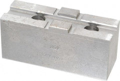 H & R Manufacturing - 10" Chuck Capacity, Tongue & Groove Attachment, Square Soft Lathe Chuck Jaw - Steel, 2-1/8" Btw Mount Hole Ctrs, 4-1/4" Long x 1-1/2" Wide x 1-7/8" High, 1/2" Groove - All Tool & Supply