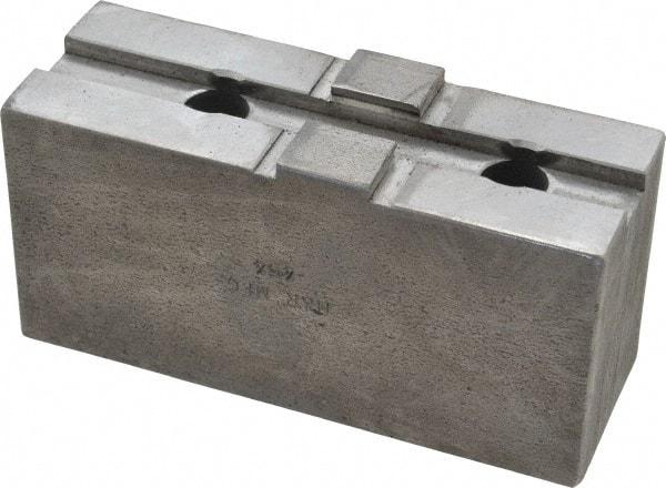 H & R Manufacturing - 12" Chuck Capacity, Tongue & Groove Attachment, Square Soft Lathe Chuck Jaw - Steel, 2-1/2" Btw Mount Hole Ctrs, 4-7/8" Long x 1-3/4" Wide x 2-3/8" High, 1/2" Groove - All Tool & Supply