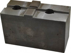 H & R Manufacturing - 24 to 36" Chuck Capacity, Tongue & Groove Attachment, Square Soft Lathe Chuck Jaw - Steel, 3" Btw Mount Hole Ctrs, 5-5/8" Long x 2-1/2" Wide x 3-5/16" High, 1/2" Groove - All Tool & Supply