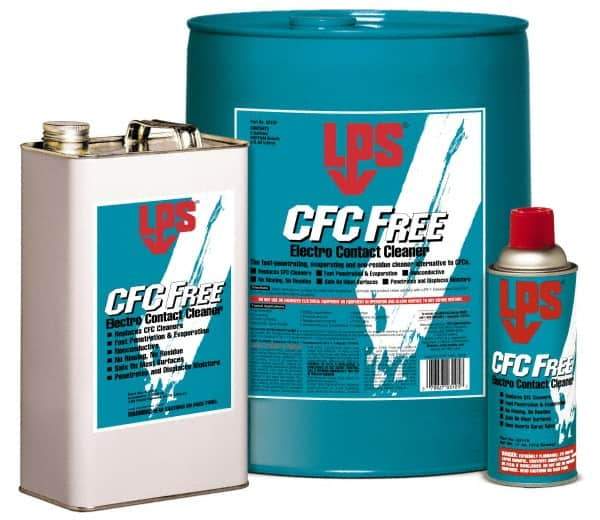 LPS - 55 Gallon Drum Contact Cleaner - 0°F Flash Point, Flammable, Food Grade, Plastic Safe - All Tool & Supply