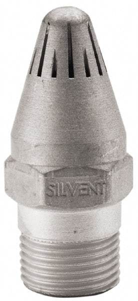 Silvent - Blow Gun High Force Nozzle - 3/8 MPT, 1.81" Hose Length, Aluminum, 145 psi, 238°F - All Tool & Supply