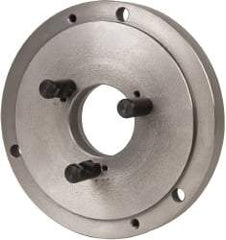 Interstate - Adapter Back Plate for 8" Diam Self Centering Lathe Chucks - D1-4 Mount - All Tool & Supply