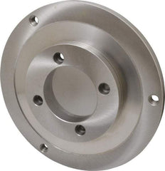 Bison - Adapter Back Plate for 12-1/2" Diam Self Centering Lathe Chucks - A2-6 Mount, 4.055" Through Hole Diam, 7.076mm ID, 12.04" OD, 3/4" Flange Height, Steel - All Tool & Supply