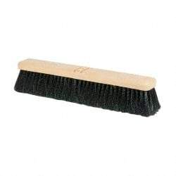 PRO-SOURCE - 18" General Purpose Polypropylene Push Broom - 3" Bristle Length, Plastic Block, Bolt-On Handle Connection, Handle Sold Separately - All Tool & Supply