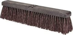 PRO-SOURCE - 18" Heavy Duty Palmyra Push Broom - 4" Bristle Length, Plastic Block, Bolt-On Handle Connection, Handle Sold Separately - All Tool & Supply