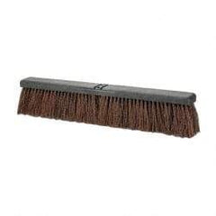 PRO-SOURCE - 24" Heavy Duty Palmyra Push Broom - 4" Bristle Length, Plastic Block, Bolt-On Handle Connection, Handle Sold Separately - All Tool & Supply