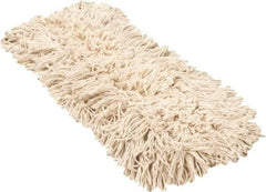 PRO-SOURCE - 18" Long x 3-1/2" Wide Yarn Blend Dust Mop Head - Snap-On, Blue, Looped Head, Launderable - All Tool & Supply