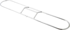 PRO-SOURCE - 18" Long x 3-1/4" Wide Chrome Plated Steel Dust Mop Frame - White, Clip-On - All Tool & Supply