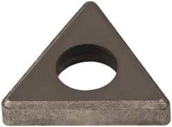 Made in USA - 1/2" Inscribed Circle, Triangle Shim for Indexables - Carbide, 1/8" Thick, ITSN Shim Style, Negative Rake - All Tool & Supply