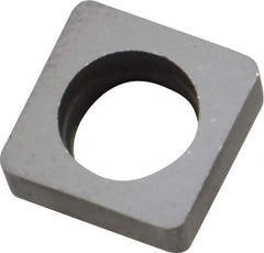 Made in USA - 3/8" Inscribed Circle, Square Shim for Indexables - Carbide, 1/8" Thick, ISSN Shim Style, Negative Rake - All Tool & Supply