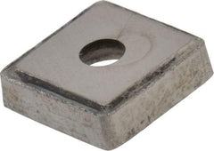 Made in USA - 1/2" Inscribed Circle, Square Shim for Indexables - Carbide, 1/8" Thick, PSQ Shim Style, Positive Rake - All Tool & Supply