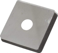 Made in USA - 3/4" Inscribed Circle, Square Shim for Indexables - Carbide, 1/8" Thick, PSQ Shim Style, Positive Rake - All Tool & Supply