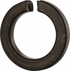 Value Collection - 1-5/8", 1.633" ID, 0.389" Thick Split Lock Washer - Grade 8 Spring Steel, Uncoated, 1.633" Min ID, 1.663" Max ID, 2.553" Max OD - All Tool & Supply