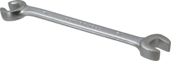 Proto - 1/2 x 1/2", Satin Finish, Combination Flare Nut Wrench - 6 Points, 6-7/16" OAL, Steel, Double End Head - All Tool & Supply