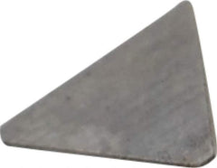 Made in USA - 1/4" Inscribed Circle, Triangle, T Chipbreaker for Indexables - Left Hand, Right Hand Cut, 0.063" Thick, 0.071" Effective Width, Carbide - All Tool & Supply