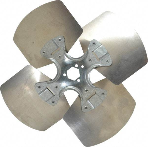 Made in USA - 12" Blade Diam, Commercial Fan Blade - Counterclockwise Rotation, 4 Blades - All Tool & Supply