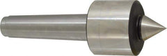 Royal Products - MT4 Taper Shank, 2.45" Head Diam 5,740 Lb Capacity Live Center - 4,500 Max RPM, 2.03" Head Length, 1-1/8" Point Diam, 1-3/16" Point Len, 750 Lb Max Workpc, 7-11/16" OAL, Standard Point - All Tool & Supply