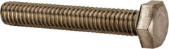 Value Collection - 5/16-18 UNC, 1-7/8" Length Under Head Hex Head Cap Screw - Fully Threaded, Grade 316 Stainless Steel, Uncoated, 1/2" Hex - All Tool & Supply