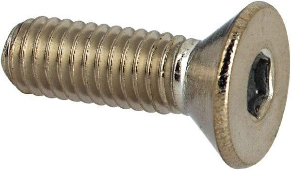 Value Collection - #10-32 UNF Hex Socket Drive, 82° Flat Screw - Grade 316 Stainless Steel, 5/8" OAL - All Tool & Supply