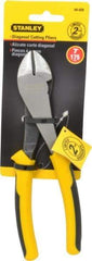 Stanley - 7" OAL, Cutting Pliers - 13/16" Jaw Length x 1-7/64" Jaw Width, Round Head, Thermo Plastic Elastomer (TPE) Handle - All Tool & Supply