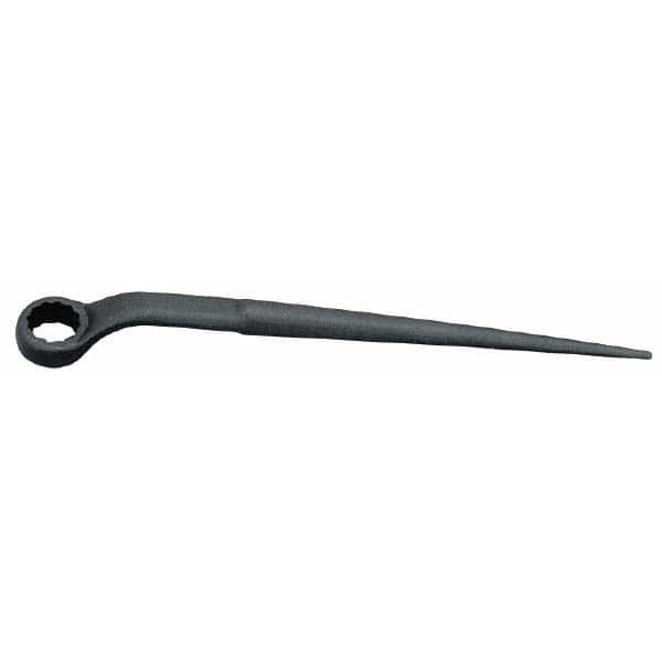 Martin Tools - 1", 12 Point, Black Finish, Single End, Spud Handle Box Wrench - Exact Industrial Supply