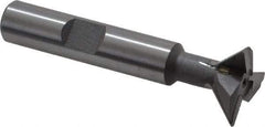 Keo - 3/4" Diam x 1/4" Width of Cut, 45° Included Angle, Carbide-Tipped Dovetail Cutter - 3/8" Shank Diam, 2-1/4" Overall Length, 0.02" Corner Radius, Weldon Flat, Uncoated - All Tool & Supply