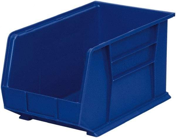 Akro-Mils - 60 Lb. Load Capacity, 18" Deep, Blue Polymer Hopper Stacking Bin - 10" High x 11" Wide x 18" Long - All Tool & Supply