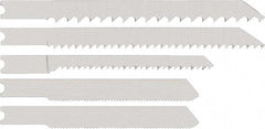 DeWALT - 15 Piece, 3" to 4" Long, 5 to 12 Teeth per Inch, Bi-Metal Jig Saw Blade Set - Toothed Edge, U-Shank - All Tool & Supply