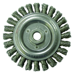 6" Diameter - 5/8-11" Arbor Hole - Stringer Bead Twist Steel Wire Straight Wheel - All Tool & Supply