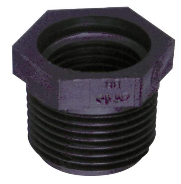 Green Leaf - 3/8 x 1/4" Polypropylene Plastic Pipe Reducer Bushing - MIPT x FIPT End Connections - All Tool & Supply