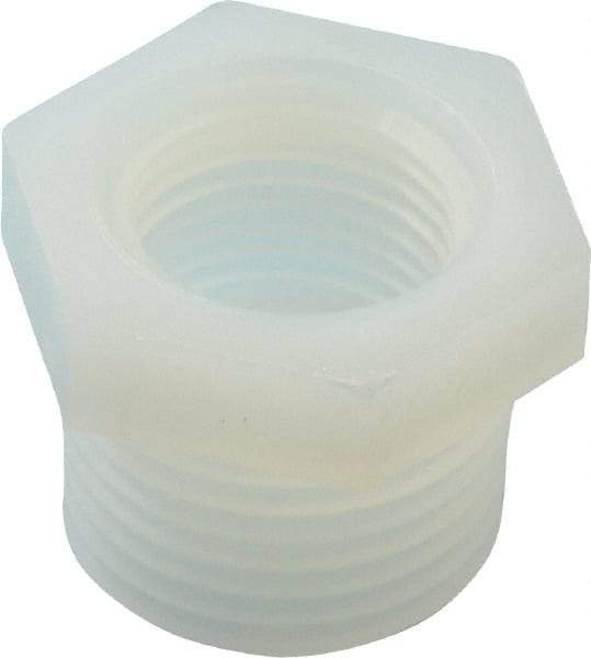 Green Leaf - 1/2 x 3/8" Nylon Plastic Pipe Reducer Bushing - MIPT x FIPT End Connections - All Tool & Supply