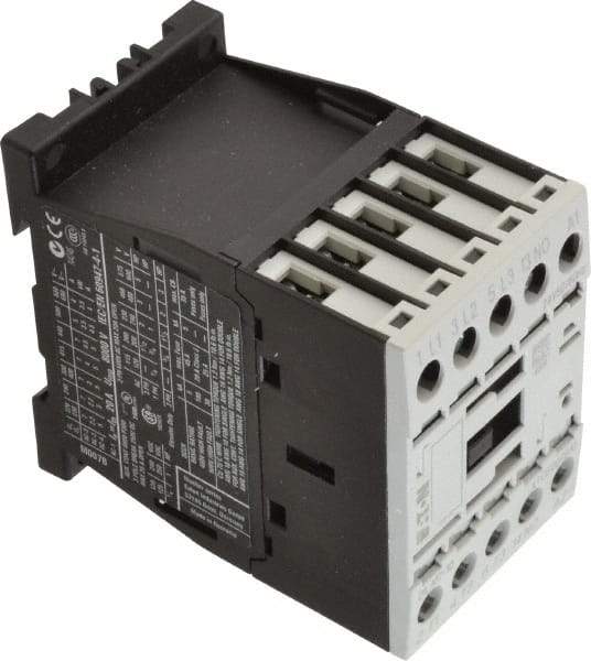 Eaton Cutler-Hammer - 3 Pole, 24 Coil VAC, 20 Amp, Nonreversible Open Enclosure IEC Contactor - 1 Phase hp: 0.25 at 115 V, 0.75 at 200 V, 1 at 230 V, 3 Phase hp: 1.5 at 200 V, 2 at 230 V, 3 at 460 V, 5 at 575 V, 7 Amp Inductive Load Rating Listed - All Tool & Supply