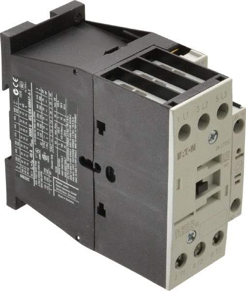 Eaton Cutler-Hammer - 3 Pole, 24 to 27 Coil VDC, 40 Amp, Nonreversible Open Enclosure IEC Contactor - 1 Phase hp: 3 at 115 V, 5 at 200 V, 5 at 230 V, 3 Phase hp: 10 at 200 V, 10 at 230 V, 20 at 460 V, 25 at 575 V, 32 Amp Inductive Load Rating Listed - All Tool & Supply