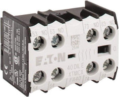 Eaton Cutler-Hammer - 6 to 9 Amp, Contactor Front Mount Auxiliary Contact - For Use with Miniature Contactor and XTRM Miniature Control Relay - All Tool & Supply