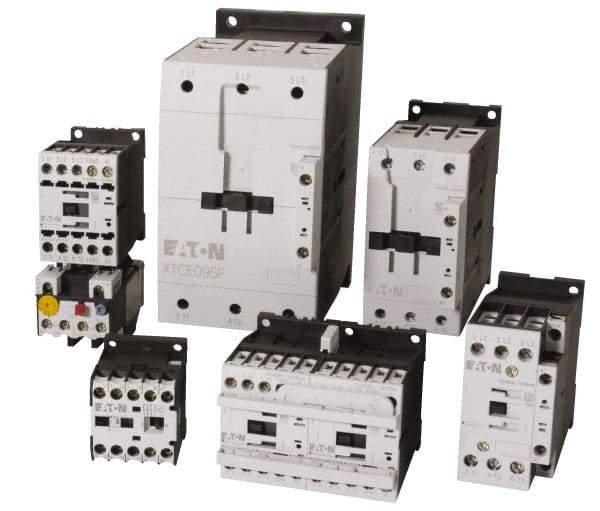 Eaton Cutler-Hammer - 3 Pole, 24 to 27 Coil VDC, 80 Amp, Nonreversible Open Enclosure IEC Contactor - 1 Phase hp: 10 at 230 V, 3 at 115 V, 7.5 at 200 V, 3 Phase hp: 15 at 200 V, 20 at 230 V, 40 at 460 V, 50 at 575 V, 50 Amp Inductive Load Rating Listed - All Tool & Supply