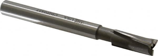 Made in USA - 7/16" Diam, 3/8" Shank, Diam, 3 Flutes, Straight Shank, Interchangeable Pilot Counterbore - All Tool & Supply