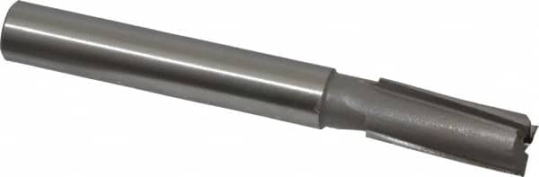 Made in USA - 17/32" Diam, 1/2" Shank, Diam, 3 Flutes, Straight Shank, Interchangeable Pilot Counterbore - All Tool & Supply