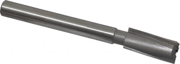 Made in USA - 23/32" Diam, 1/2" Shank, Diam, 3 Flutes, Straight Shank, Interchangeable Pilot Counterbore - All Tool & Supply